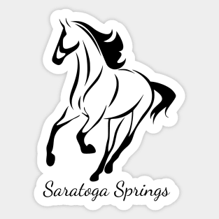 Saratoga Springs Horse Script Sticker